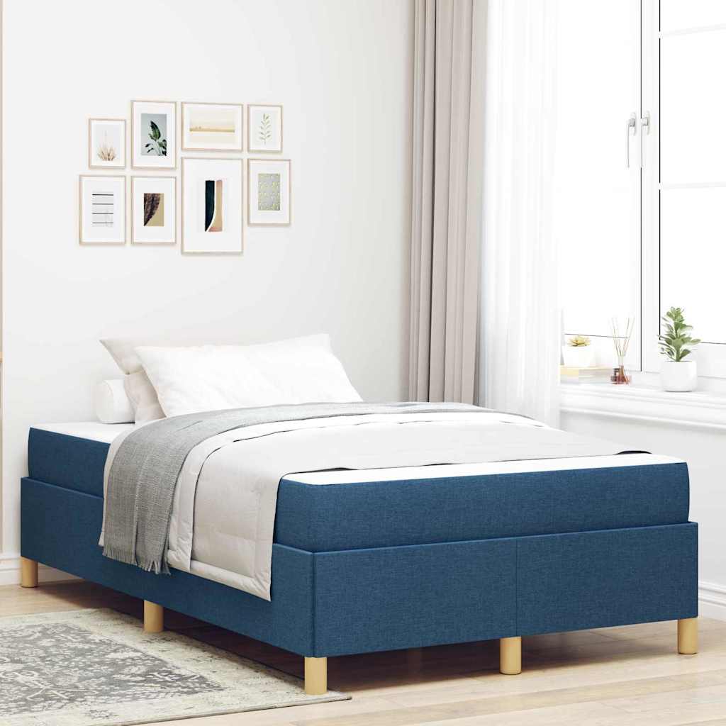 vidaXL Estructura de cama Azul 120 x 190 cm tela