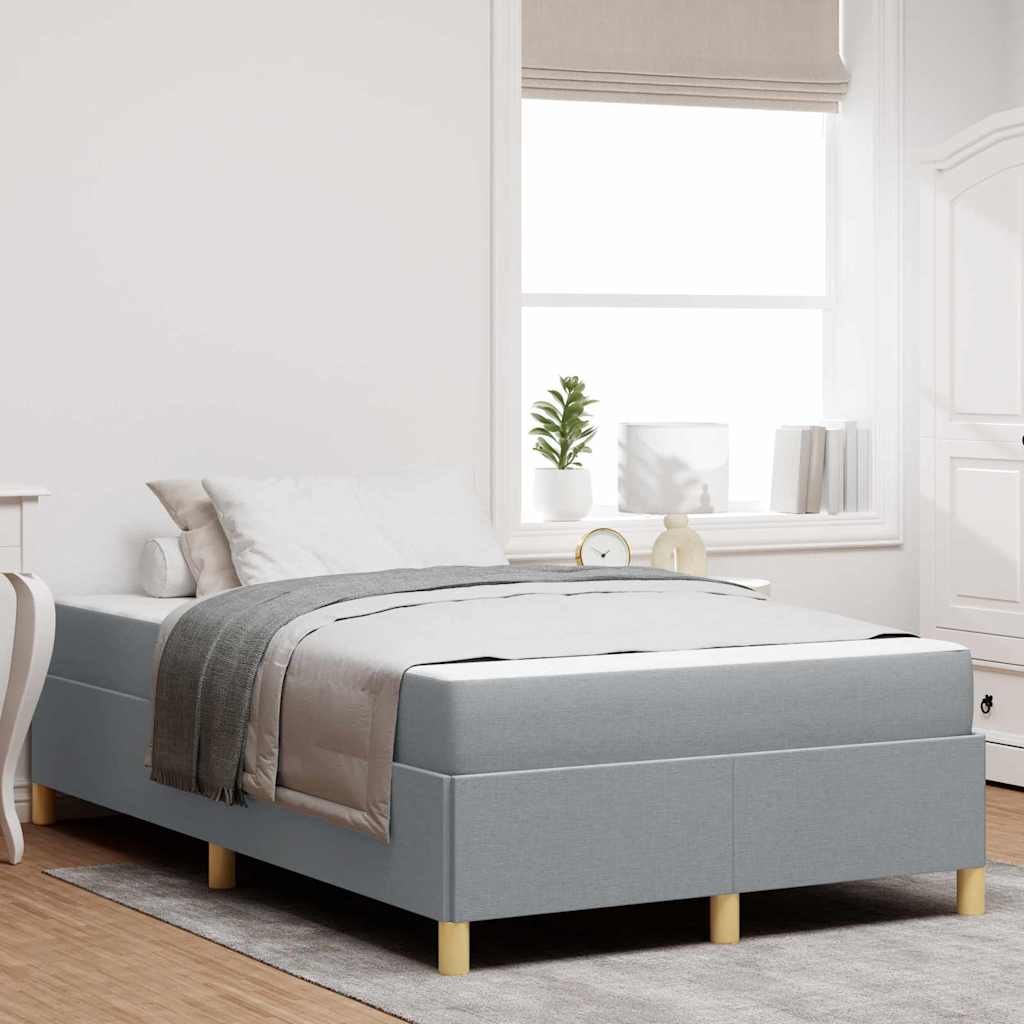 vidaXL Estructura de cama Gris Claro 120 x 200 cm tela