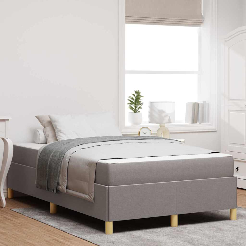 vidaXL Estructura de cama Taupé 120 x 200 cm tela