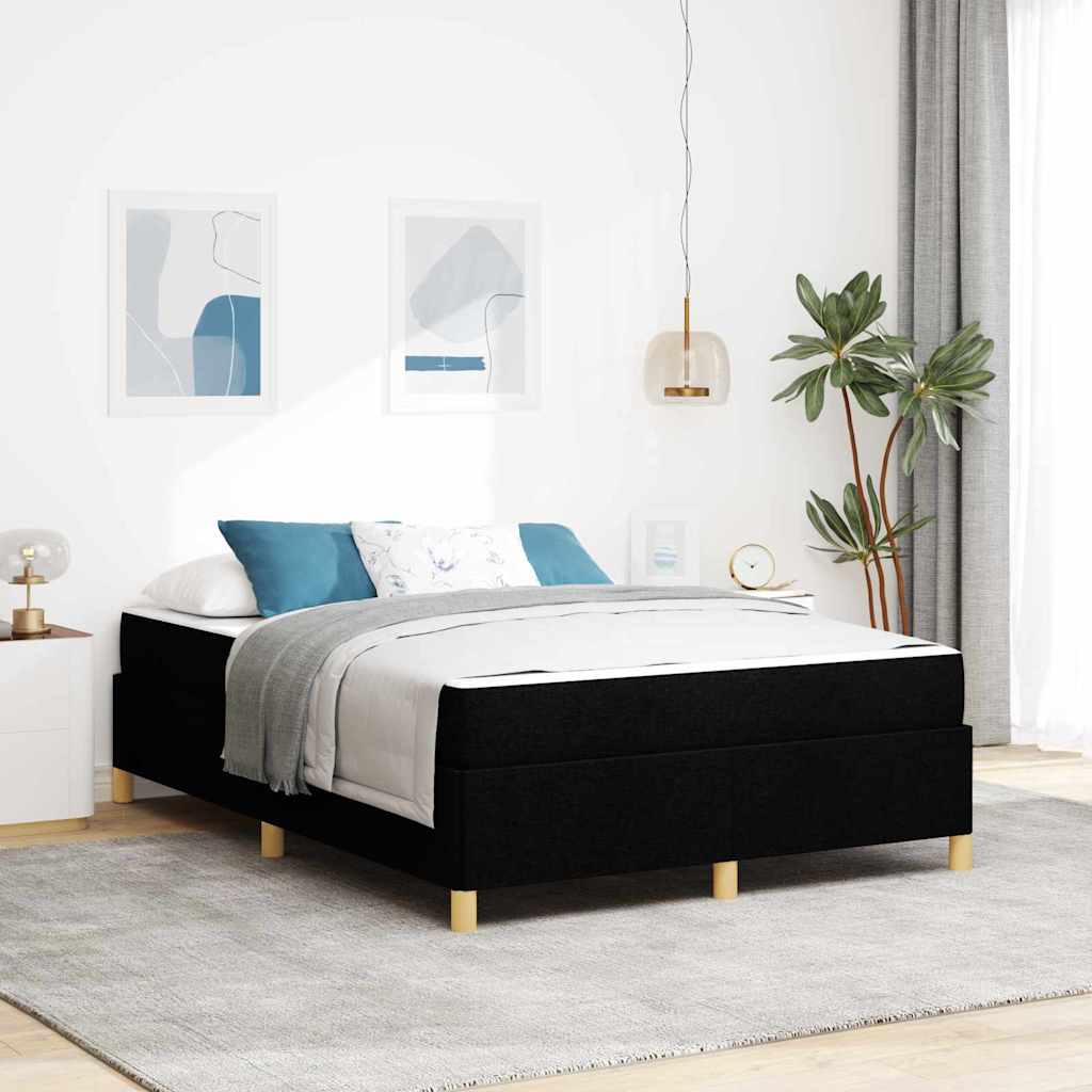 vidaXL Estructura de cama Negro 140 x 190 cm tela