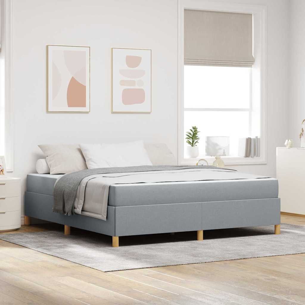 vidaXL Estructura de cama Gris Claro 180 x 200 cm tela