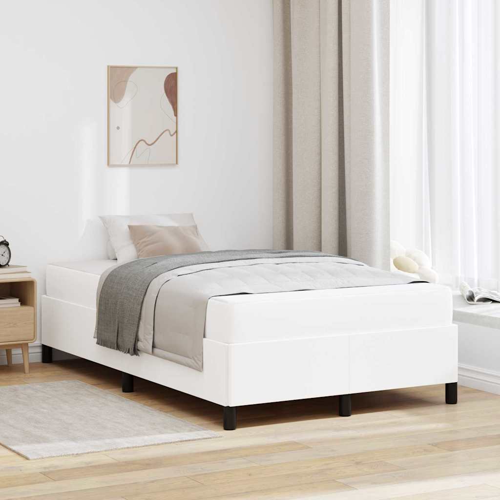 vidaXL Estructura de cama con colchón 120 x 200 cm tela