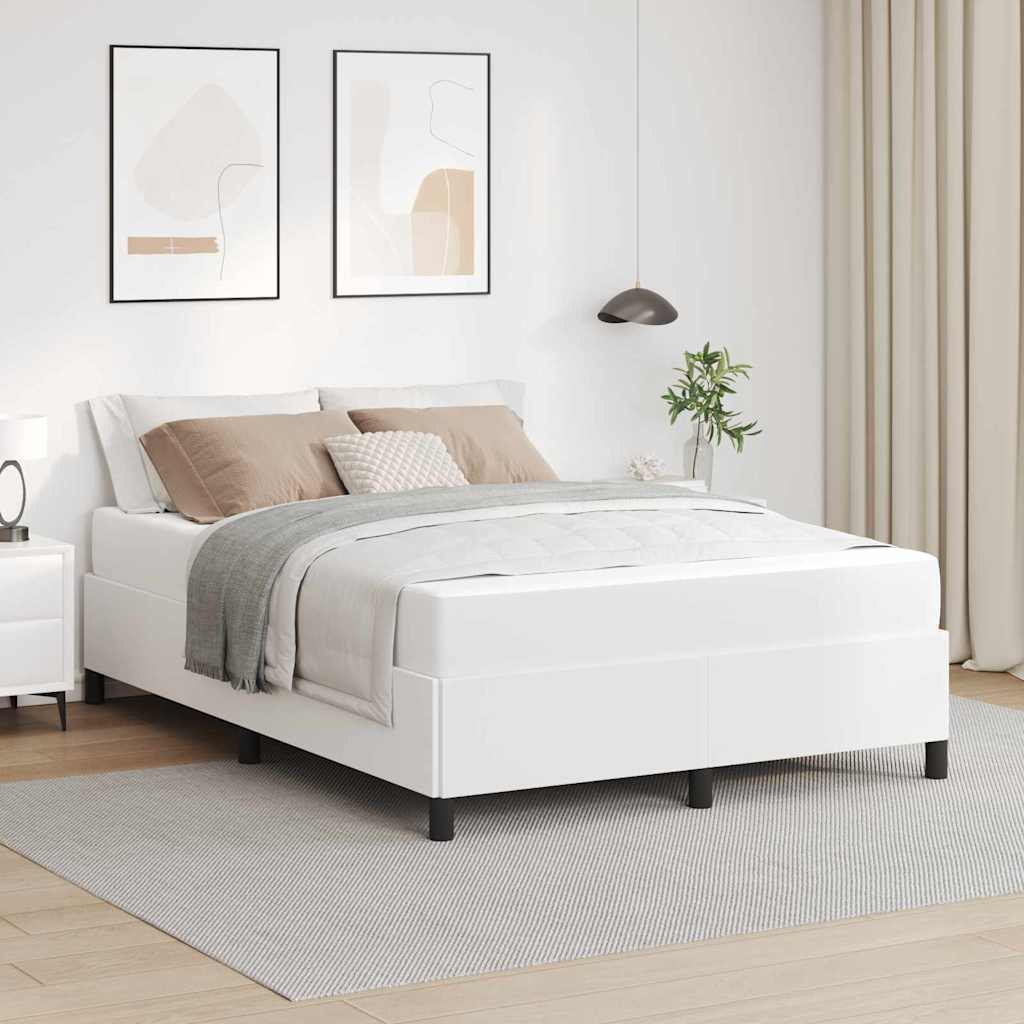 vidaXL Estructura de cama con colchón 140 x 200 cm tela