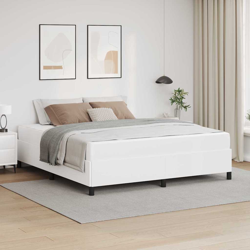 vidaXL Estructura de cama con colchón 180 x 200 cm tela