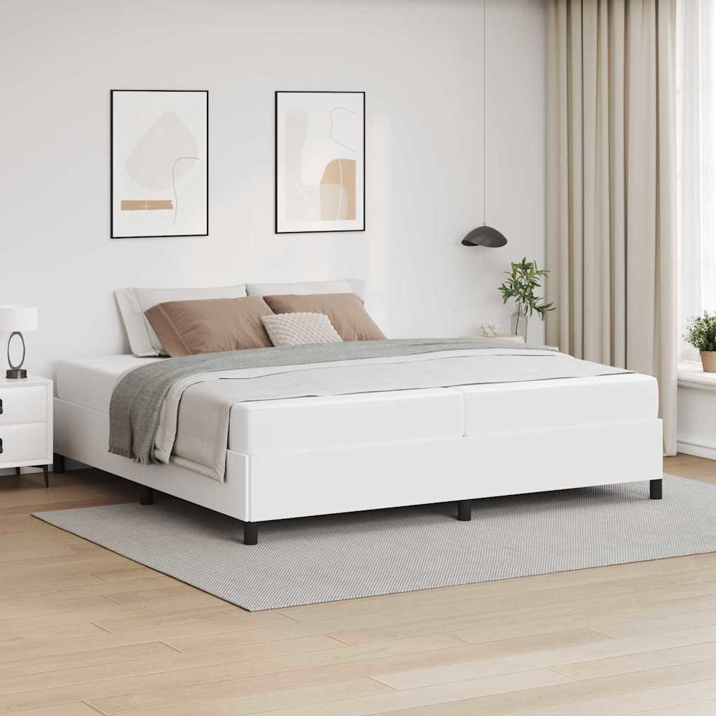 vidaXL Estructura de cama con colchón 200 x 200 cm tela