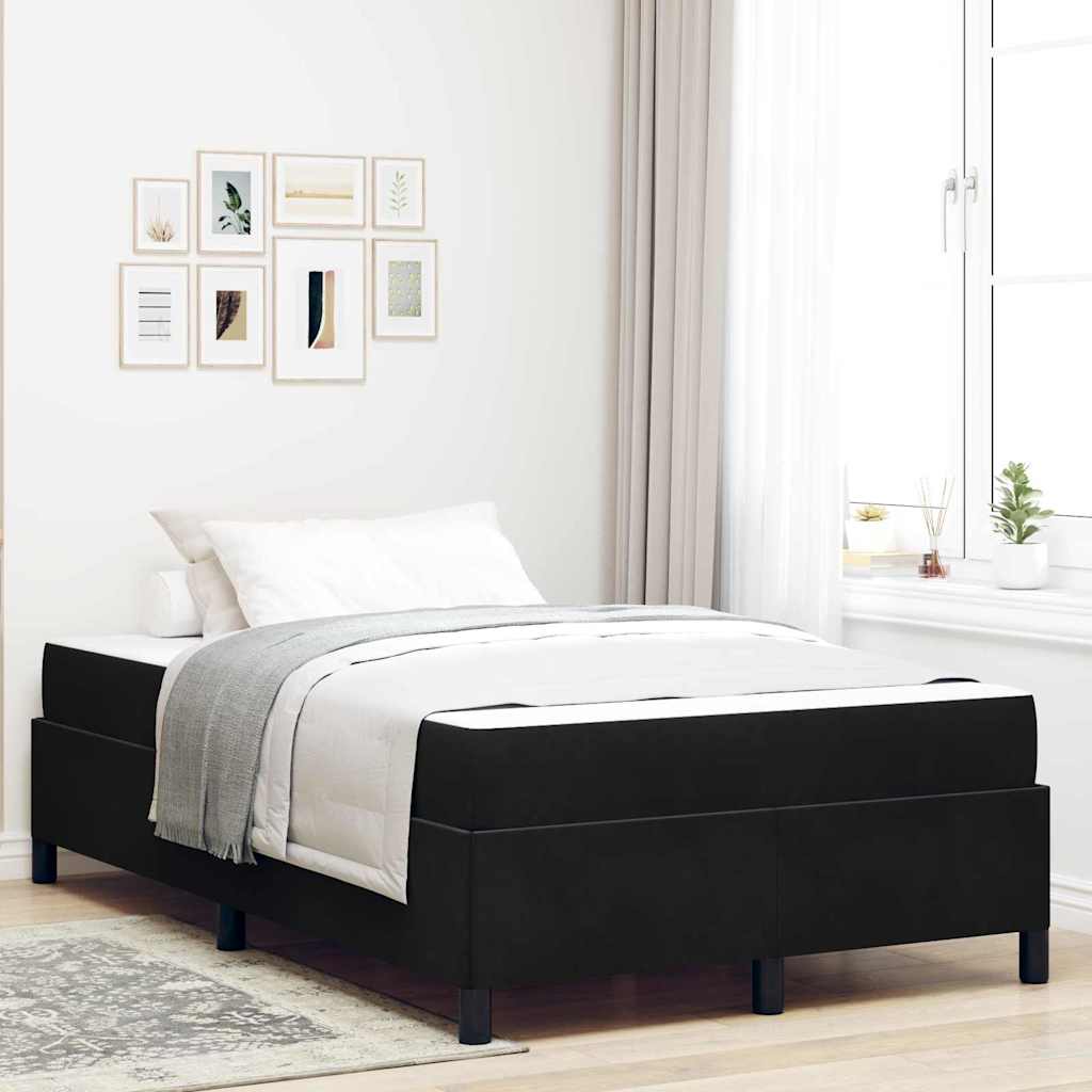 vidaXL Estructura de cama Negro 120 x 190 cm tela
