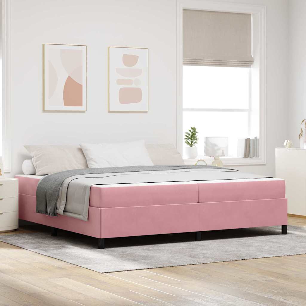 vidaXL Estructura de cama Rosa 200 x 200 cm tela