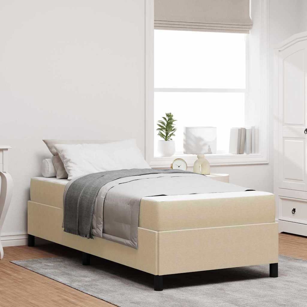 vidaXL Estructura de cama Verde Claro Gris 80 x 200 cm tela
