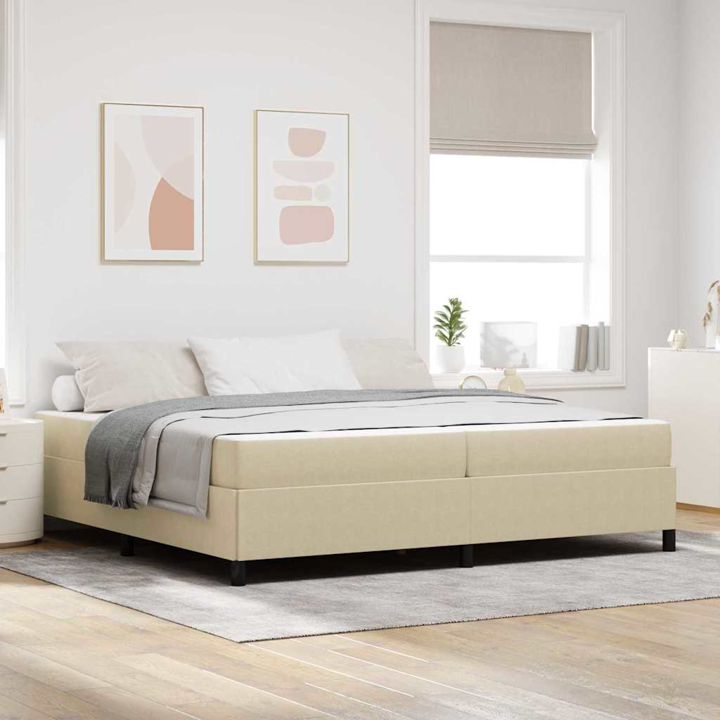 vidaXL Estructura de cama Verde Claro Gris 200 x 200 cm tela