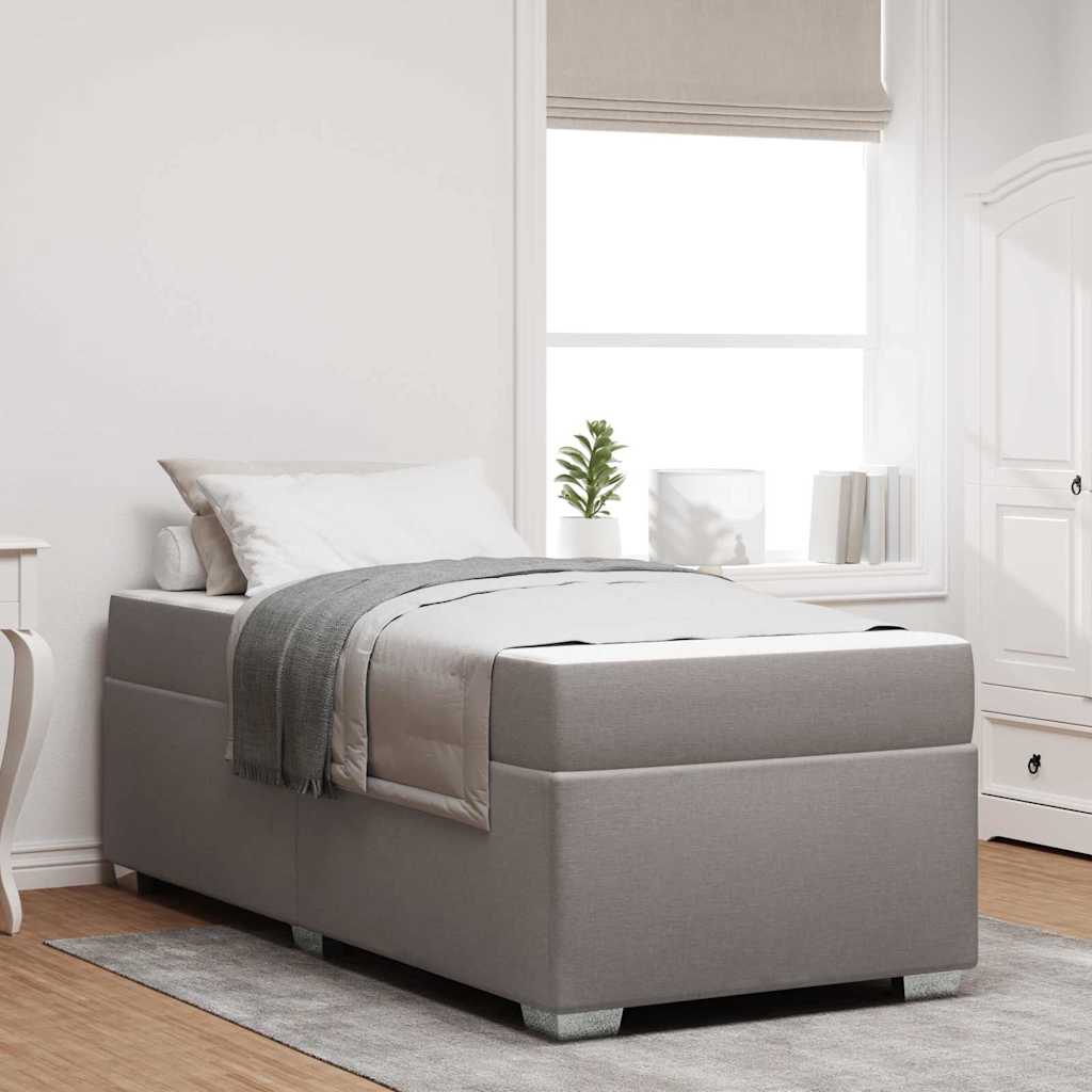 vidaXL Estructura de cama Taupé 90 x 190 cm tela