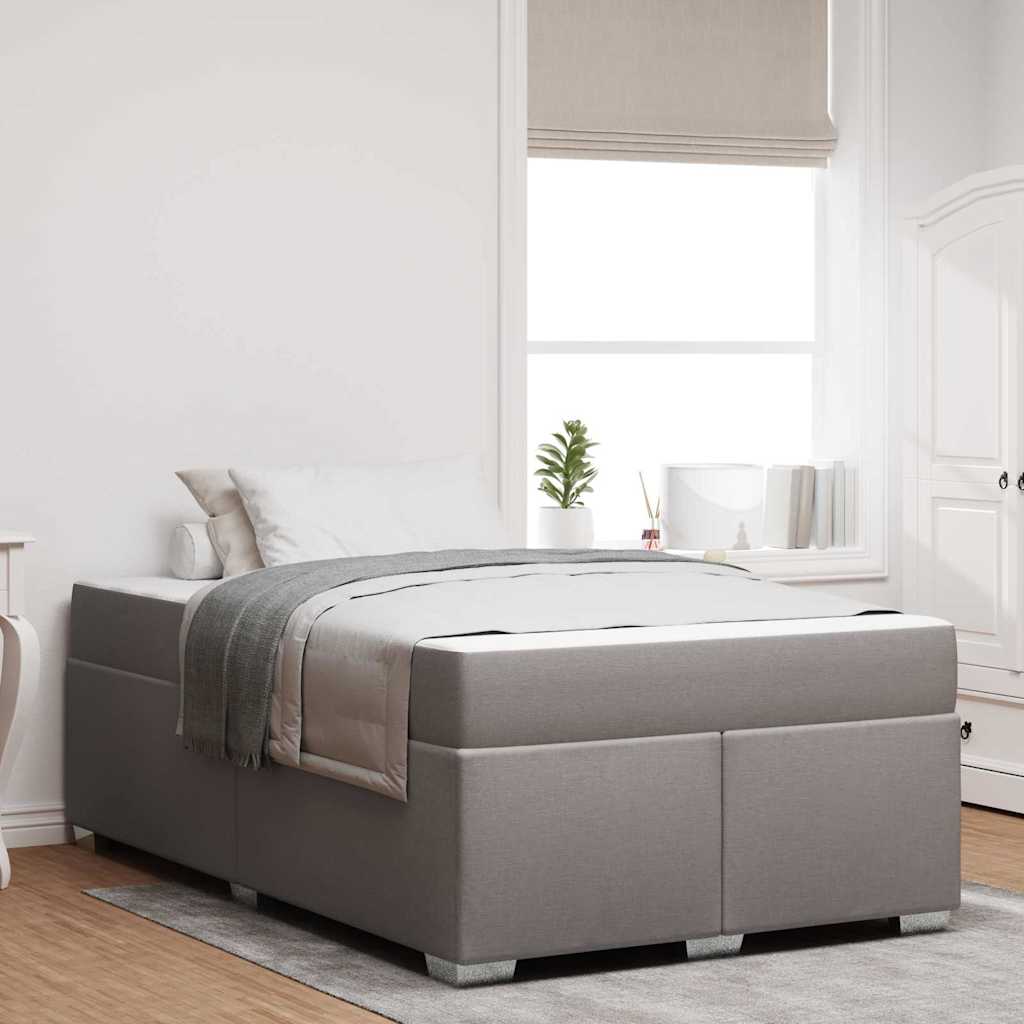 vidaXL Estructura de cama Taupé 120 x 190 cm tela