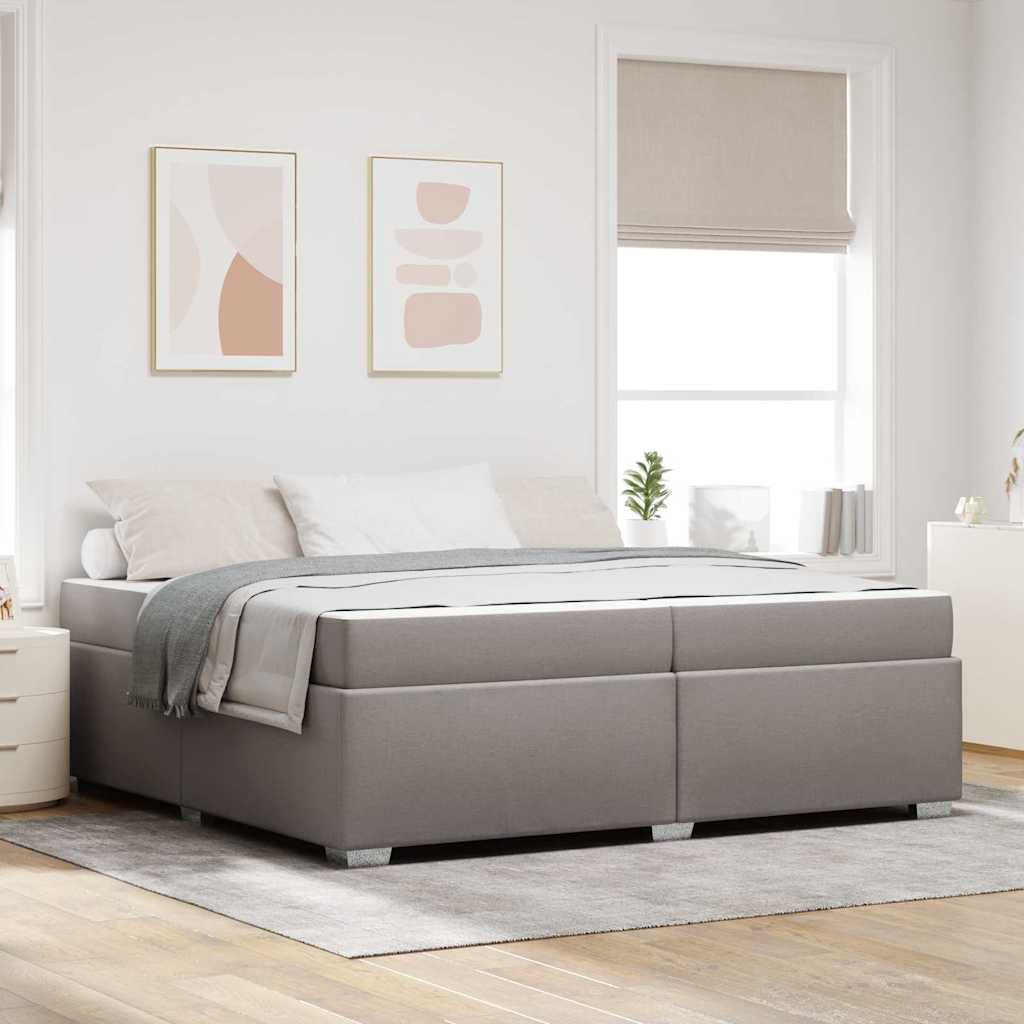vidaXL Estructura de cama Taupé 200 x 200 cm tela