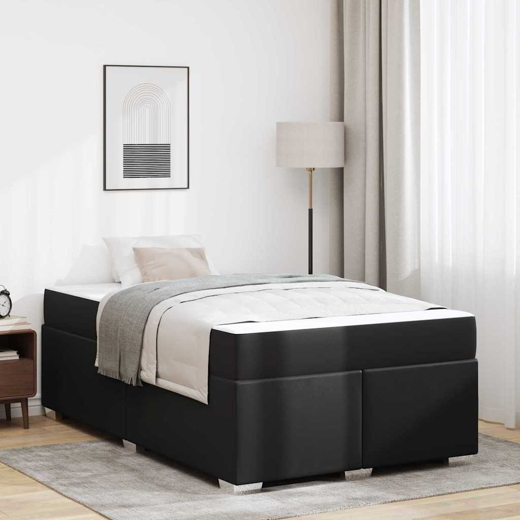 vidaXL Estructura de cama Negro 120 x 190 cm PVC