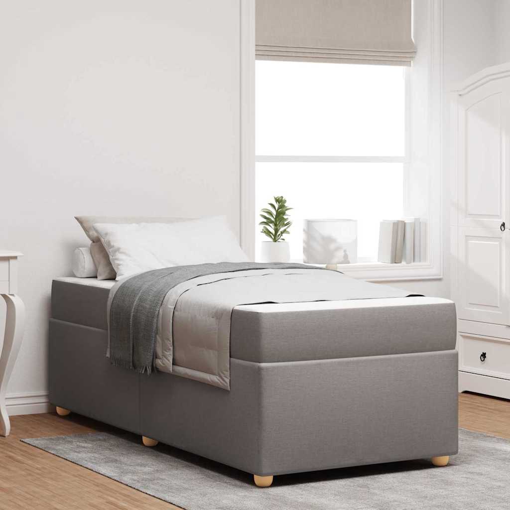 vidaXL Estructura de cama Taupé 100 x 200 cm tela