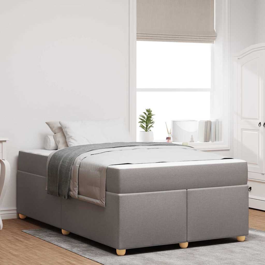 vidaXL Estructura de cama Taupé 120 x 190 cm tela