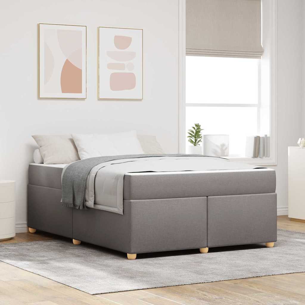 vidaXL Estructura de cama Taupé 160 x 200 cm tela