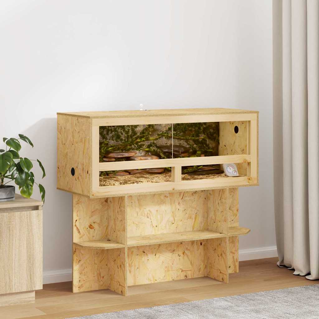 vidaXL Terrario Marrón 100 x 40 x 90 cm OSB