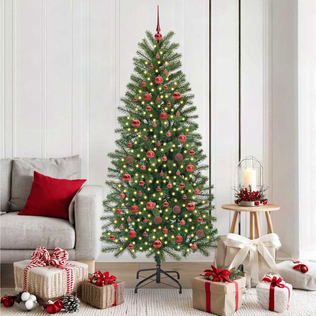 vidaXL Árbol de Navidad artificial Verde 180 cm PE y PVC