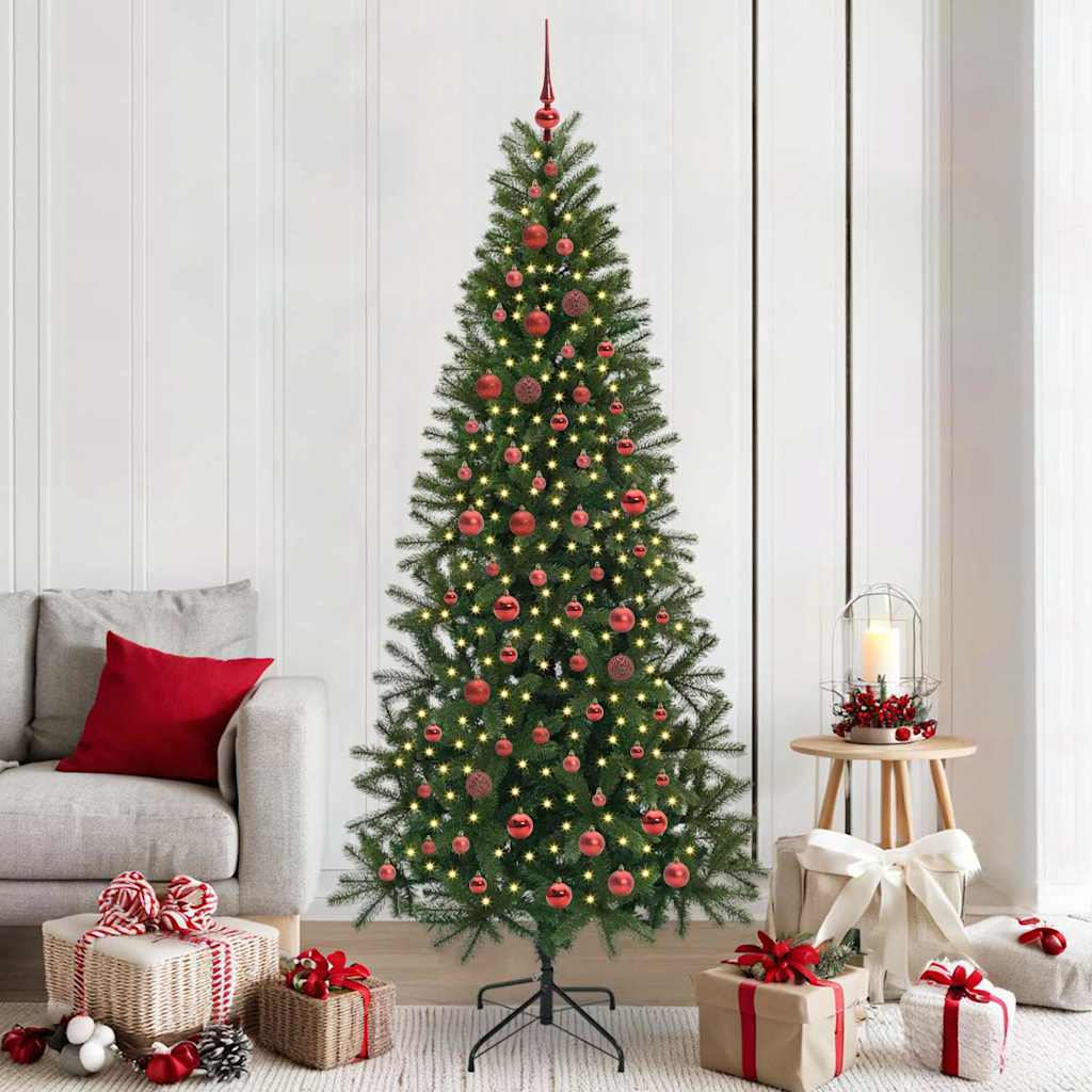 vidaXL Árbol de Navidad artificial Verde 210 cm PE y PVC