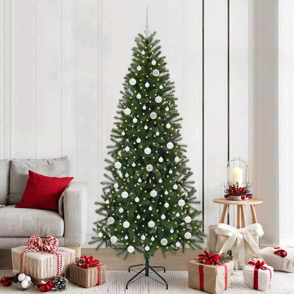 vidaXL Árbol de Navidad artificial Verde 210 cm PE y PVC