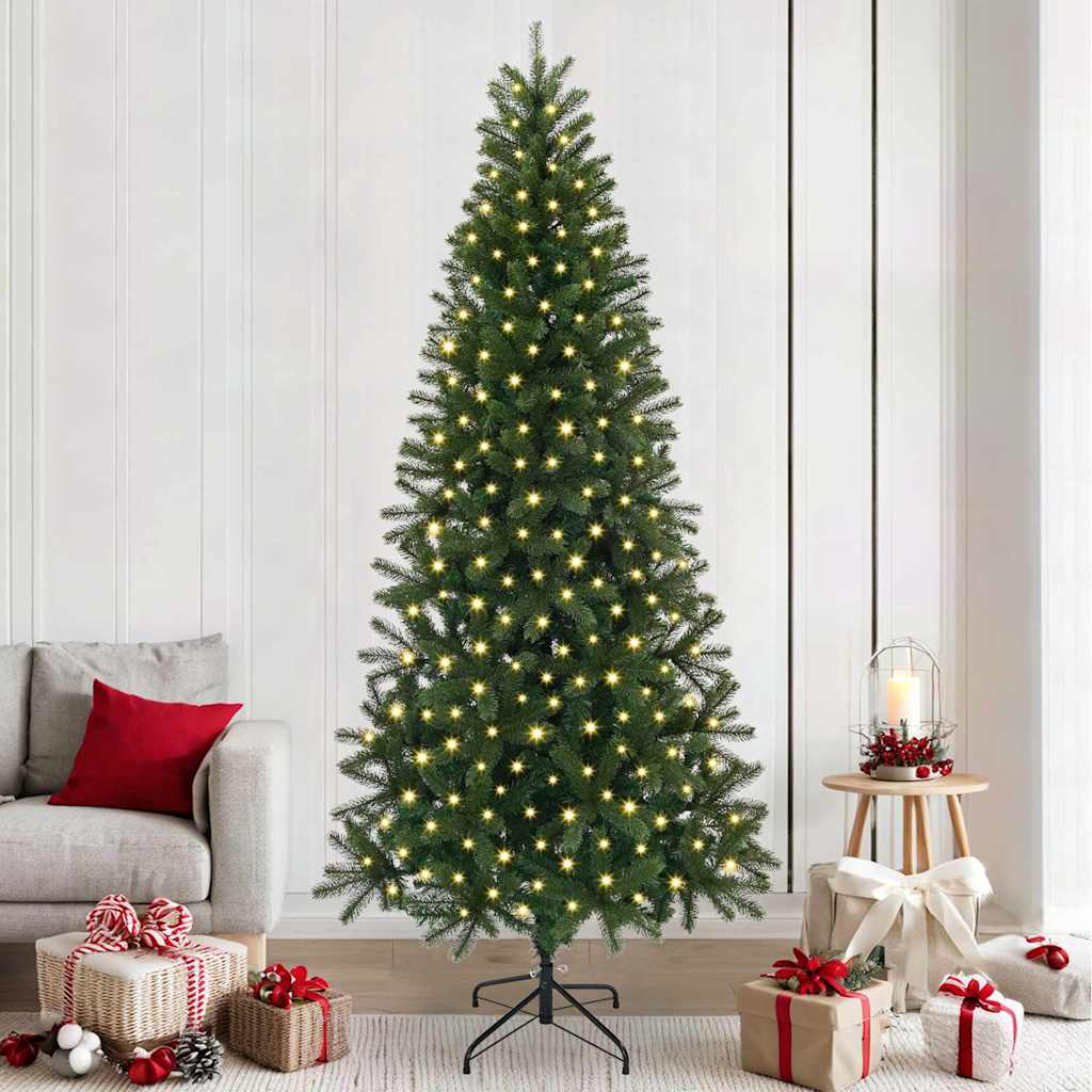 vidaXL Árbol de Navidad artificial Verde 240 cm PE y PVC