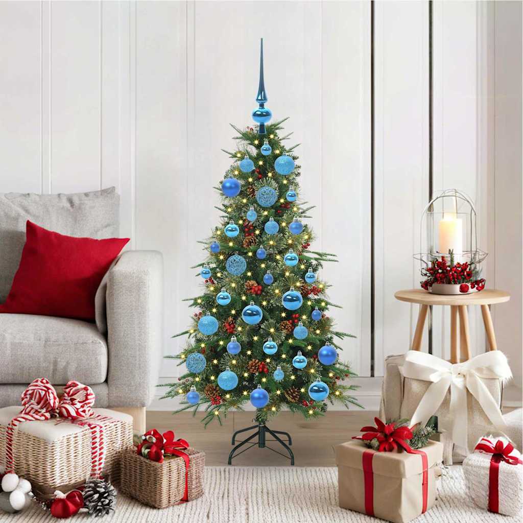 vidaXL Árbol de Navidad artificial con ramas articuladas Verde 120 cm