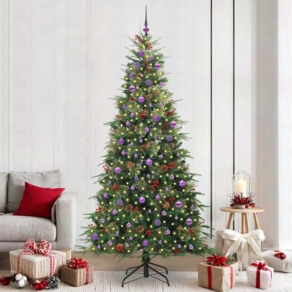 vidaXL Árbol de Navidad artificial con ramas articuladas Verde 240 cm