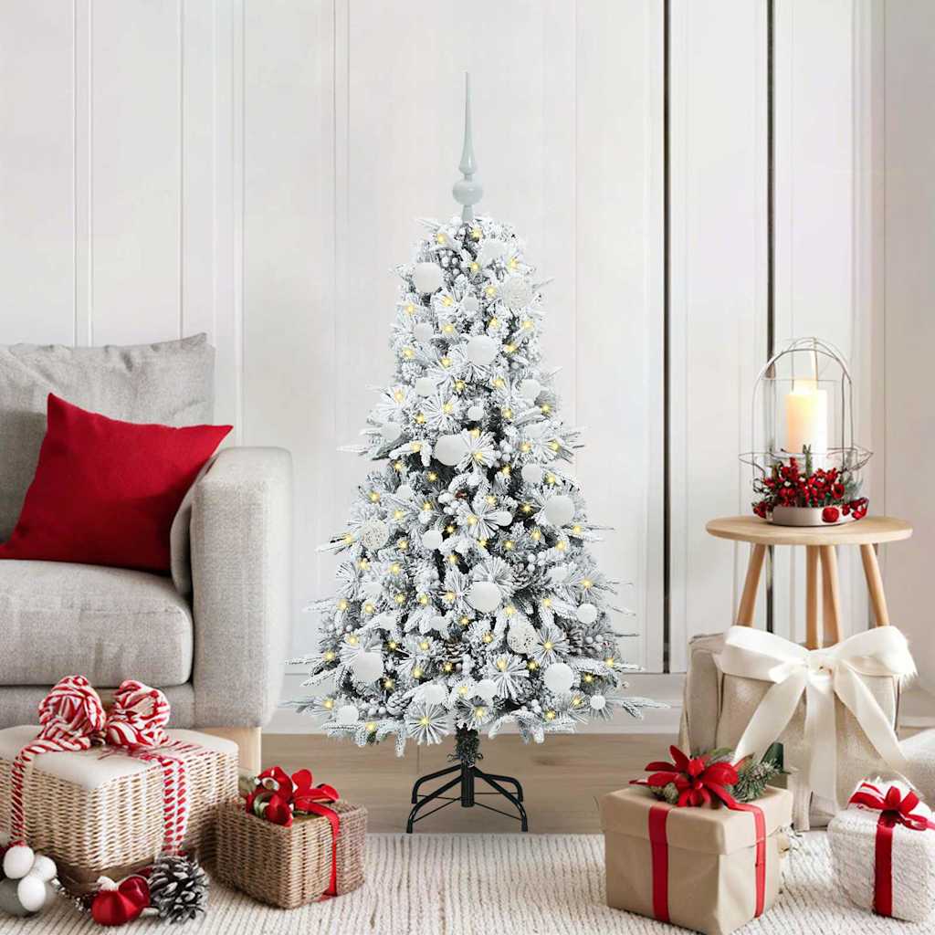 vidaXL Árbol de Navidad artificial con ramas articuladas 120 cm