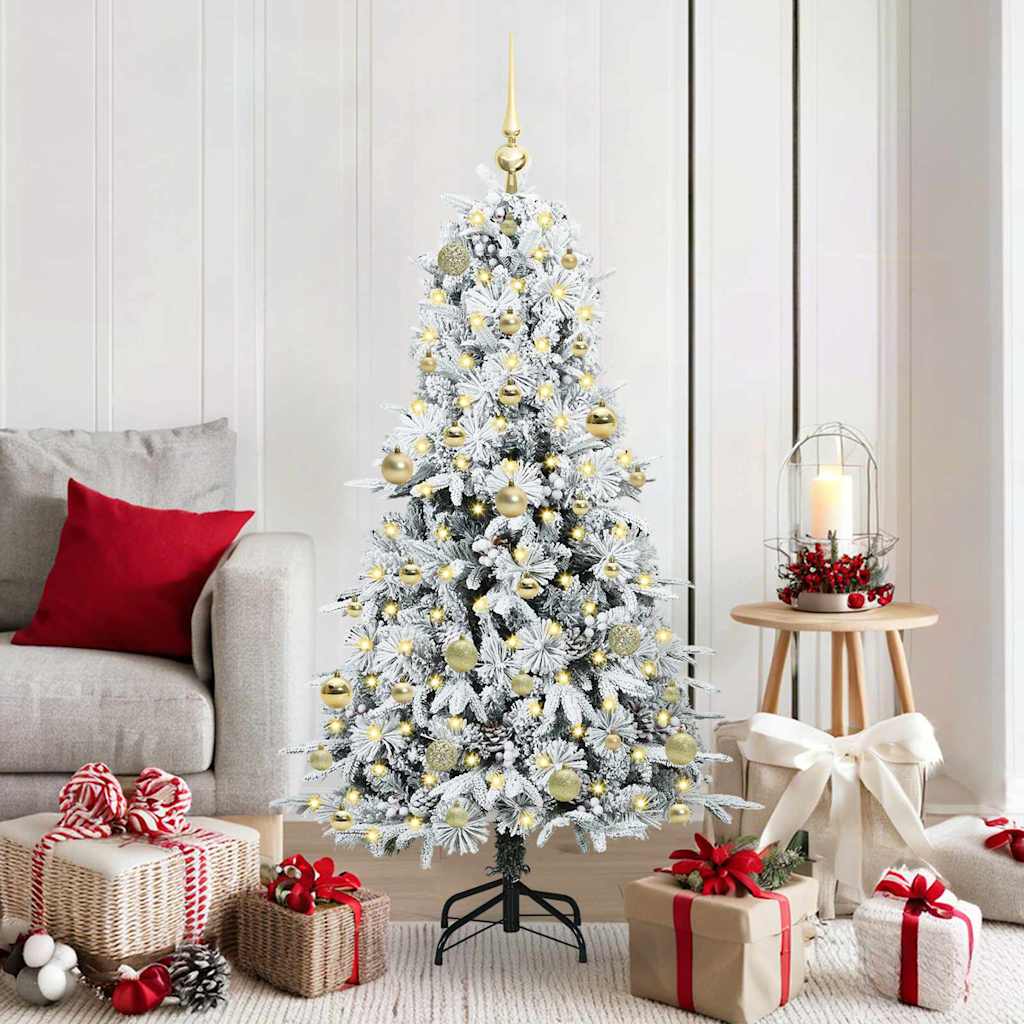 vidaXL Árbol de Navidad artificial con ramas articuladas 150 cm