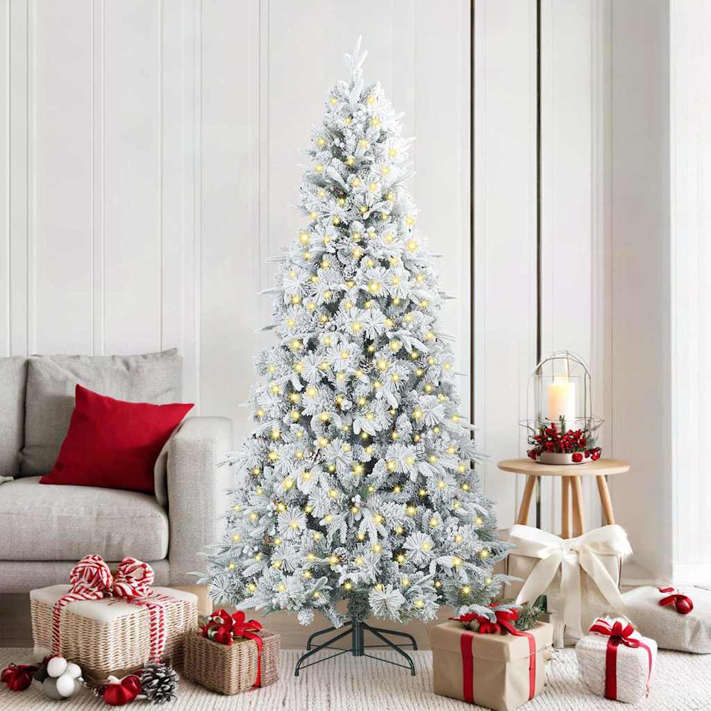 vidaXL Árbol de Navidad artificial con ramas articuladas 180 cm