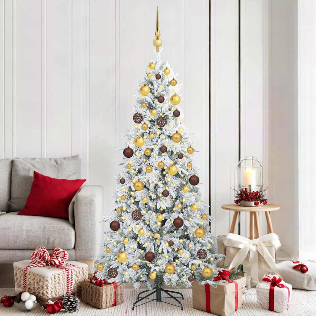 vidaXL Árbol de Navidad artificial con ramas articuladas 180 cm