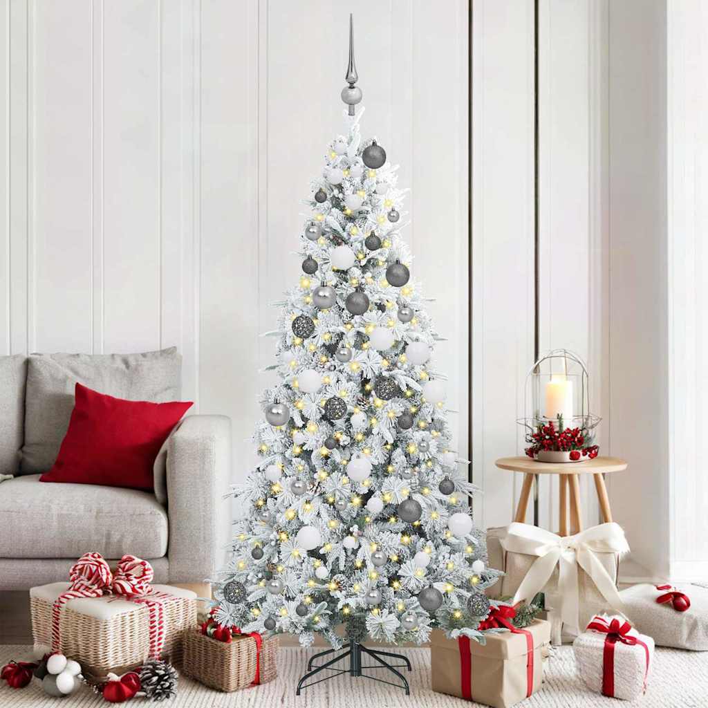 vidaXL Árbol de Navidad artificial con ramas articuladas 180 cm