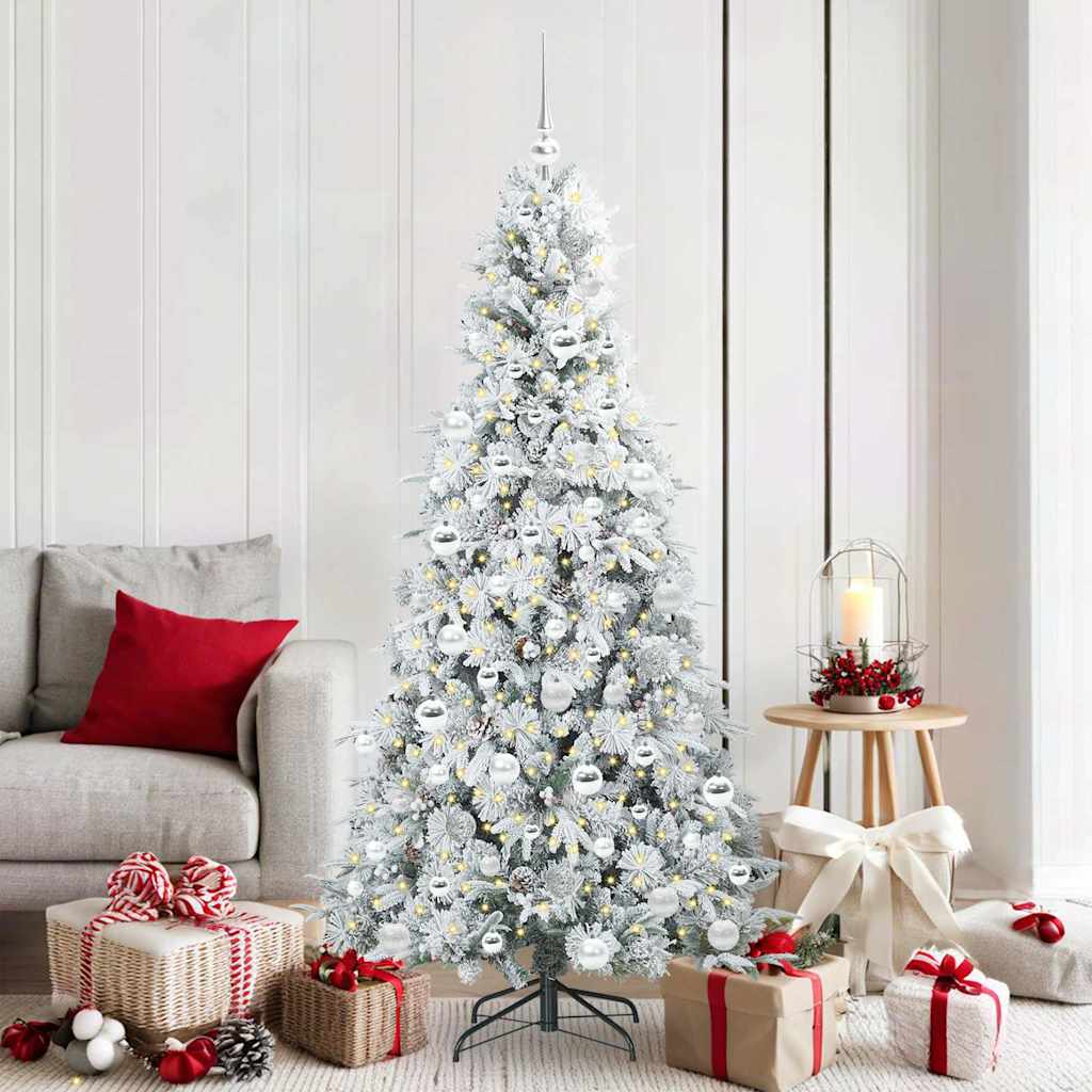 vidaXL Árbol de Navidad artificial con ramas articuladas 180 cm