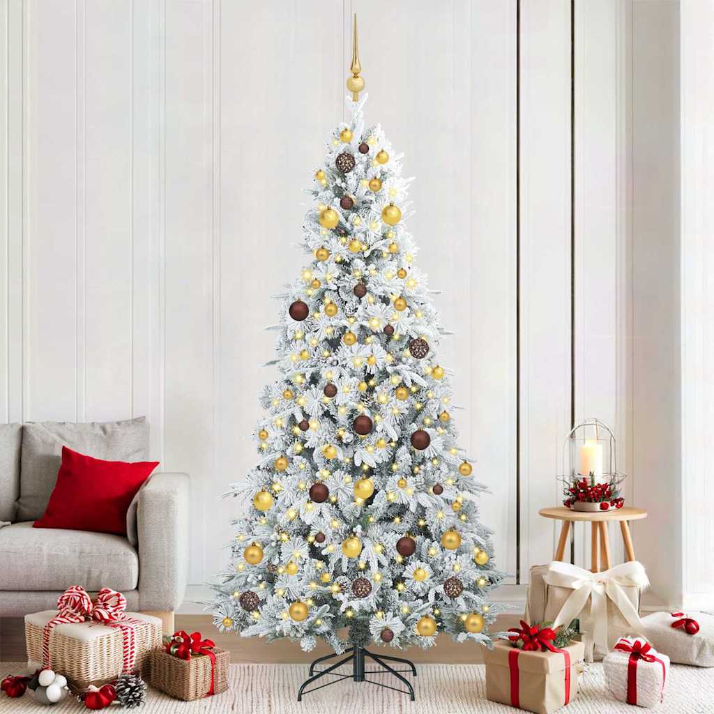 vidaXL Árbol de Navidad artificial con ramas articuladas 210 cm