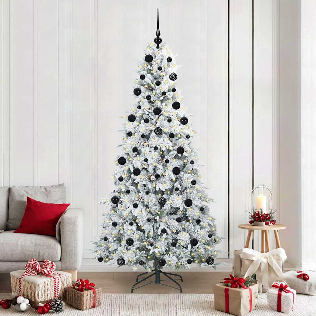 vidaXL Árbol de Navidad artificial con ramas articuladas 210 cm