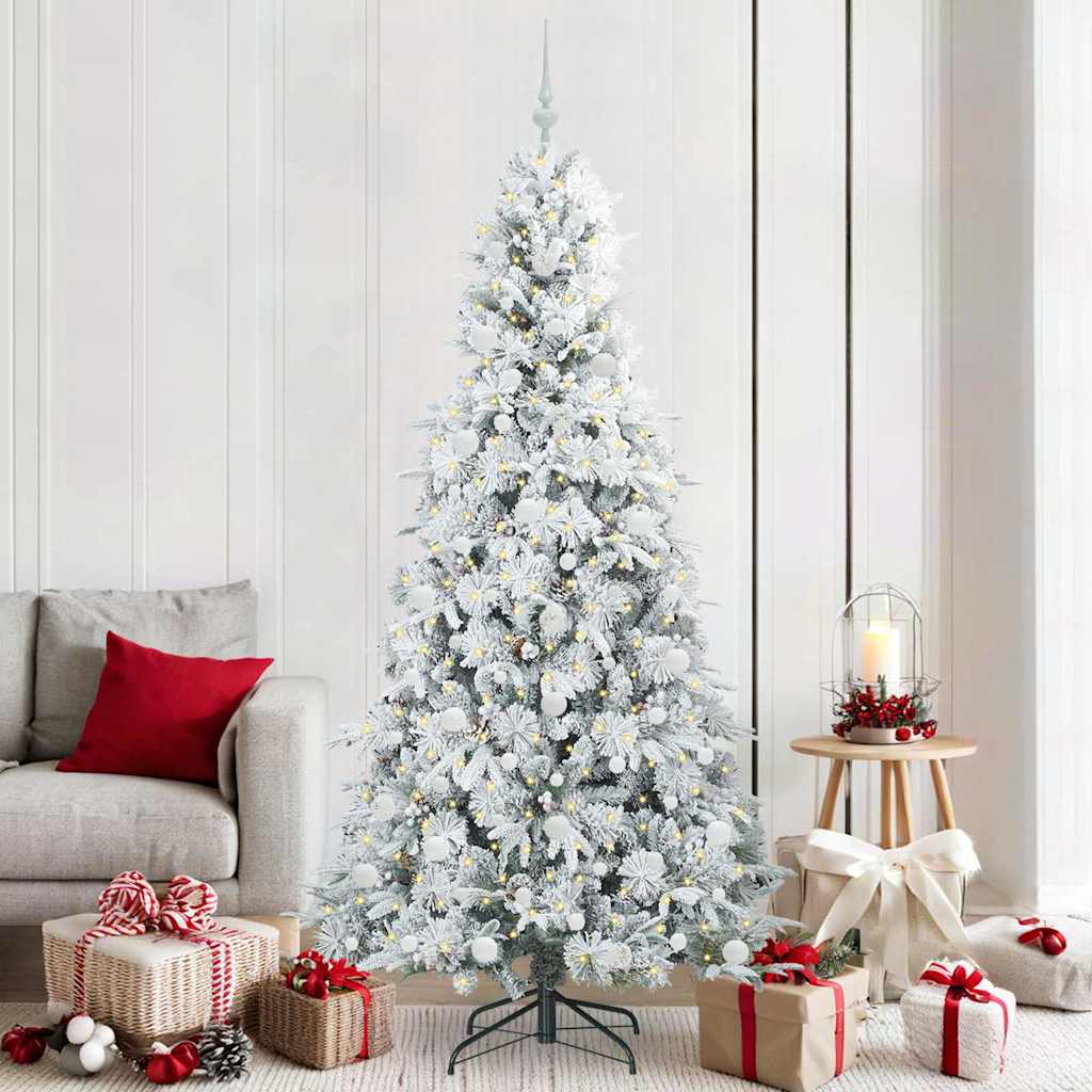 vidaXL Árbol de Navidad artificial con ramas articuladas 210 cm