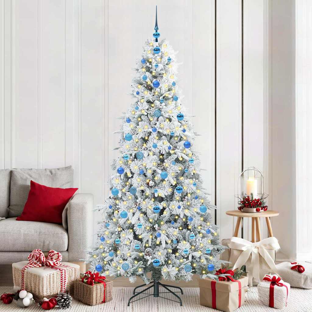vidaXL Árbol de Navidad artificial con ramas articuladas 210 cm