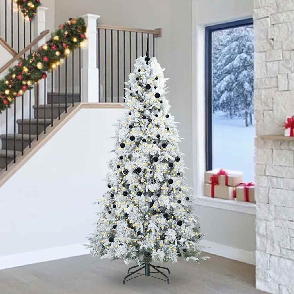 vidaXL Árbol de Navidad artificial con ramas articuladas 240 cm