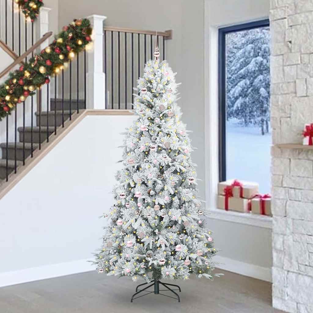 vidaXL Árbol de Navidad artificial con ramas articuladas 240 cm