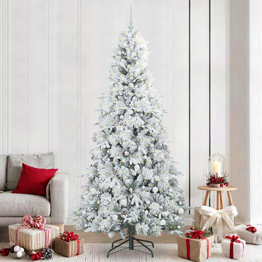 vidaXL Árbol de Navidad artificial con ramas articuladas 240 cm