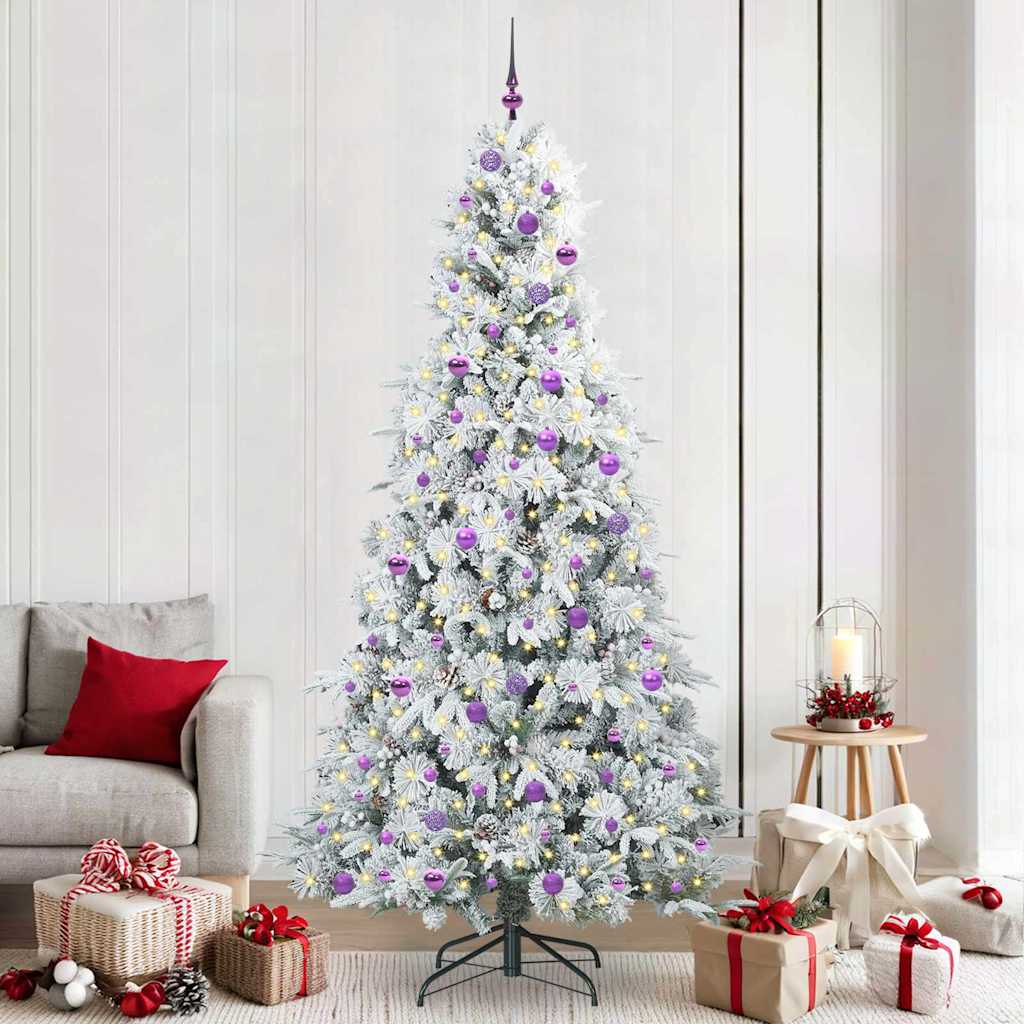 vidaXL Árbol de Navidad artificial con ramas articuladas 240 cm