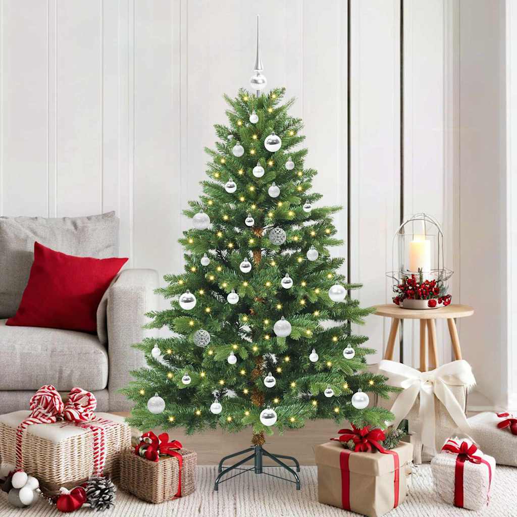 vidaXL Árbol de Navidad artificial con 150 LED Verde 150 cm PE y PVC
