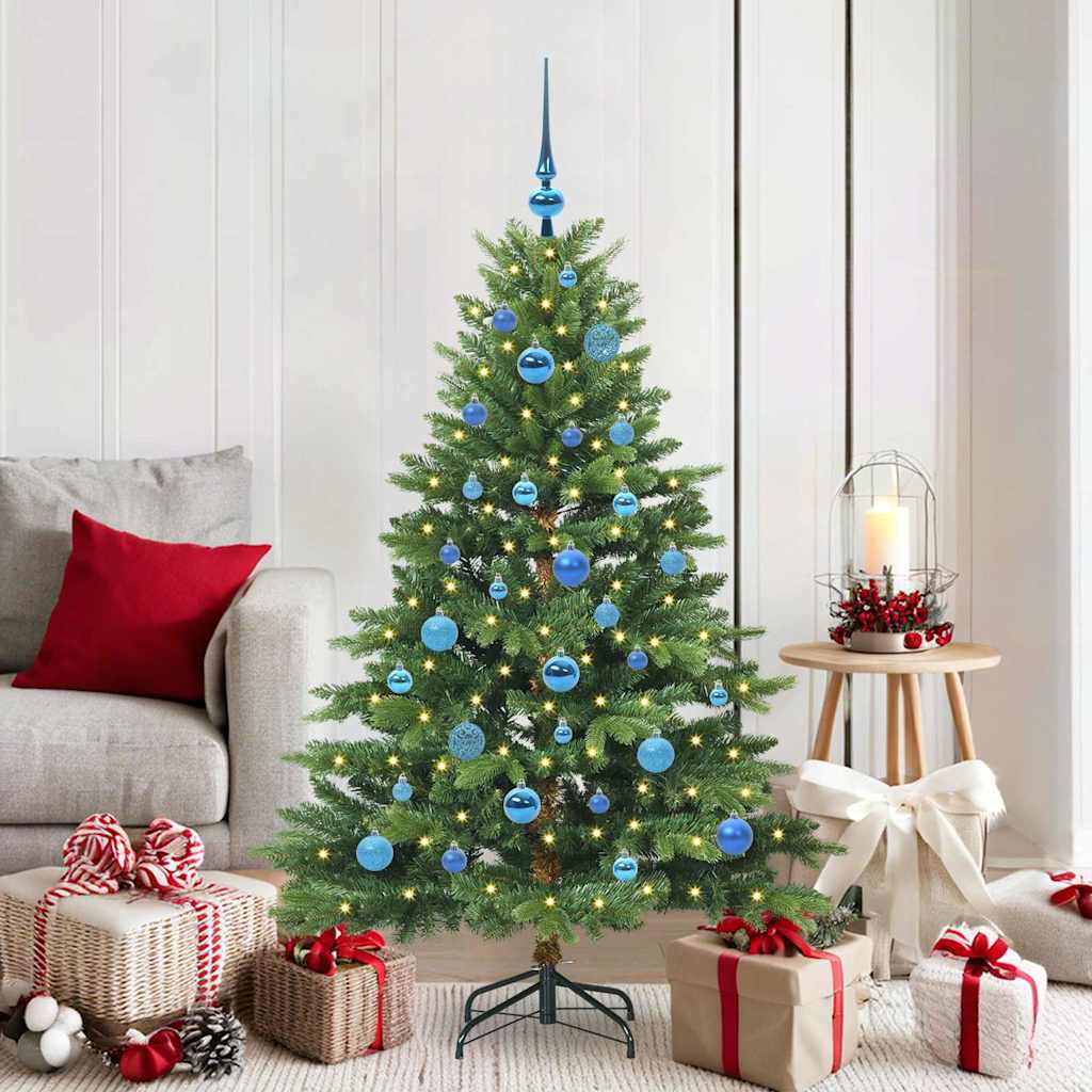vidaXL Árbol de Navidad artificial con 150 LED Verde 150 cm PE y PVC