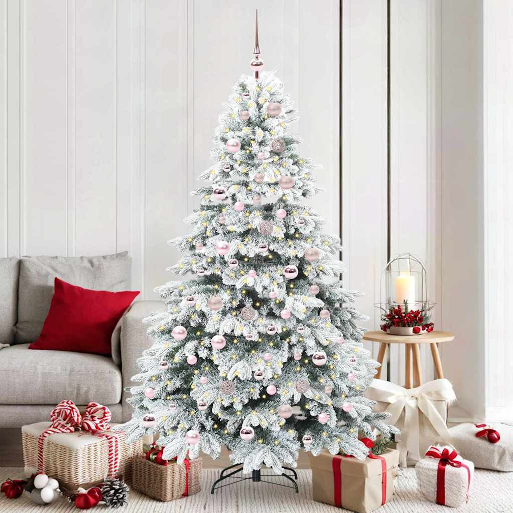 vidaXL Árbol de Navidad artificial con 300 LED 180 cm PE y PVC
