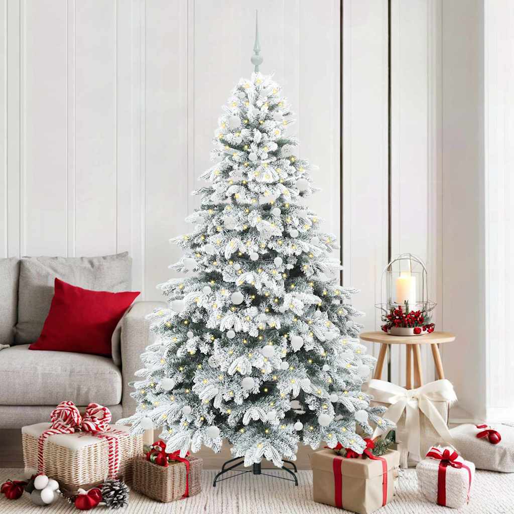 vidaXL Árbol de Navidad artificial con 300 LED 180 cm PE y PVC