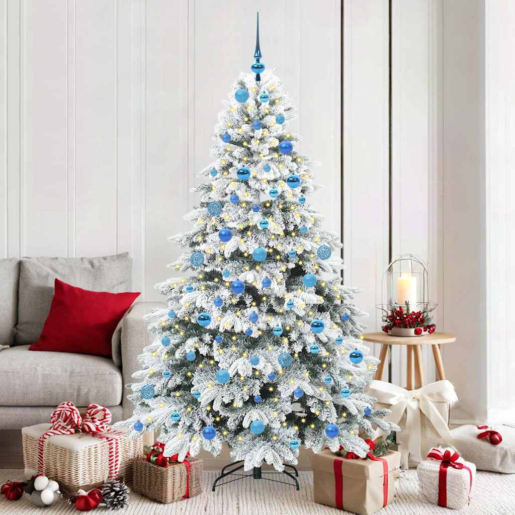 vidaXL Árbol de Navidad artificial con 300 LED 180 cm PE y PVC