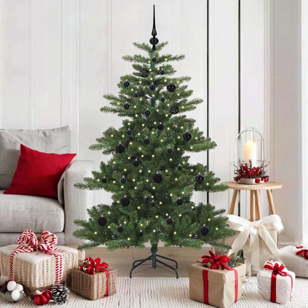 vidaXL Árbol de Navidad artificial con ramas articuladas Verde 150 cm