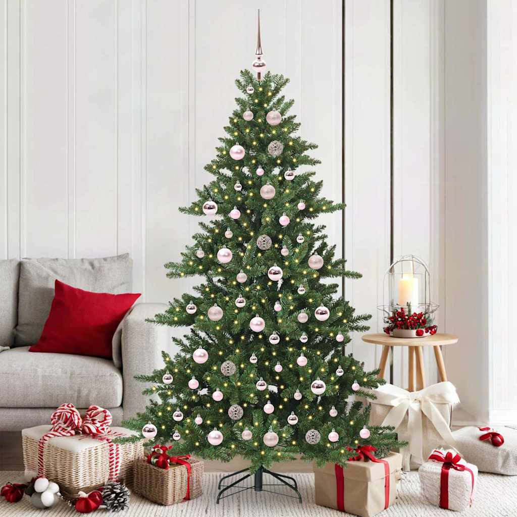 vidaXL Árbol de Navidad artificial con ramas articuladas Verde 180 cm
