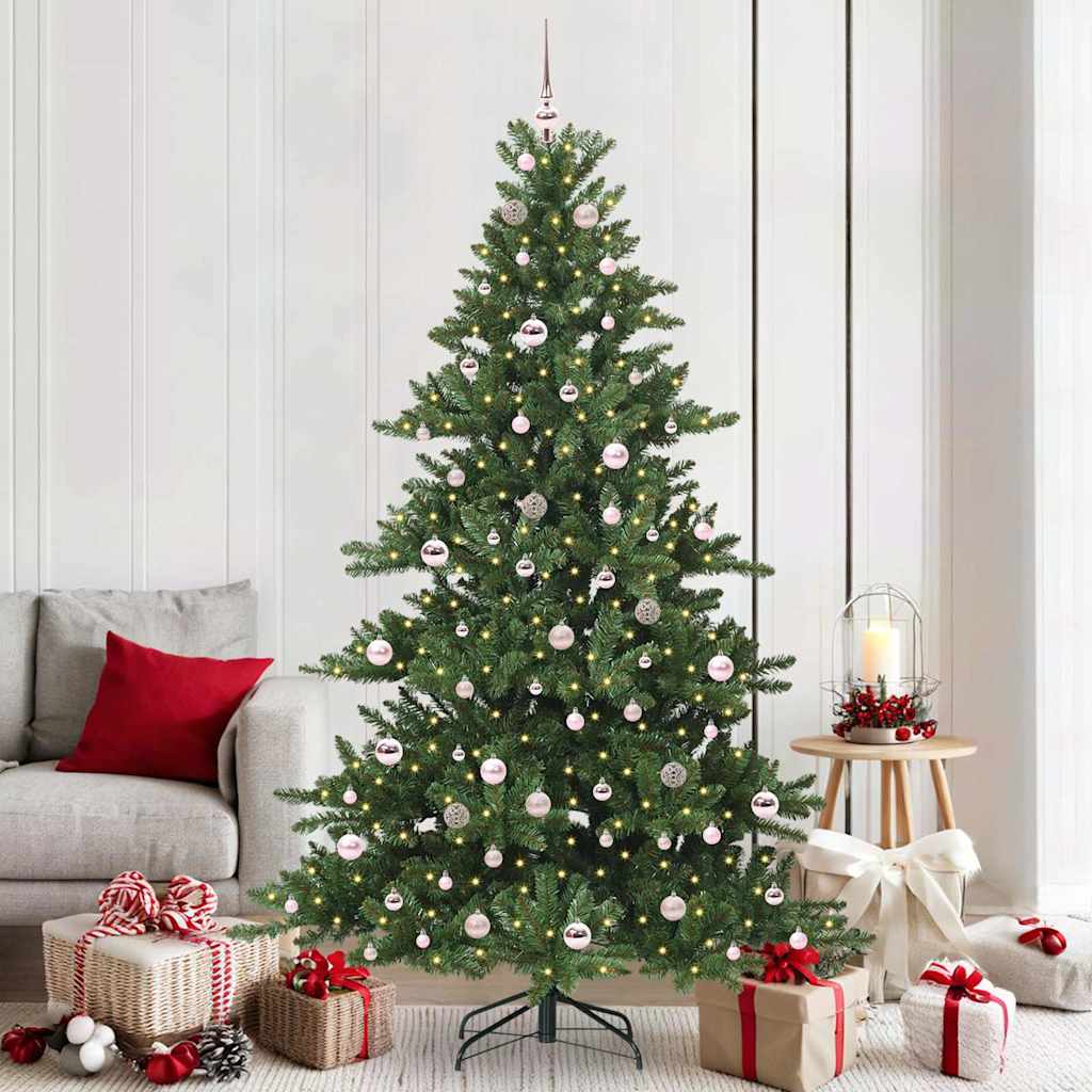 vidaXL Árbol de Navidad artificial con ramas articuladas Verde 210 cm