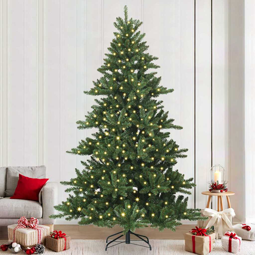 vidaXL Árbol de Navidad artificial con ramas articuladas Verde 240 cm